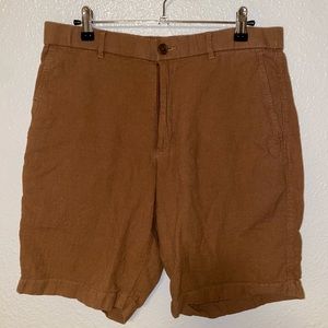 UNIQLO Mens Linen Khaki Shorts